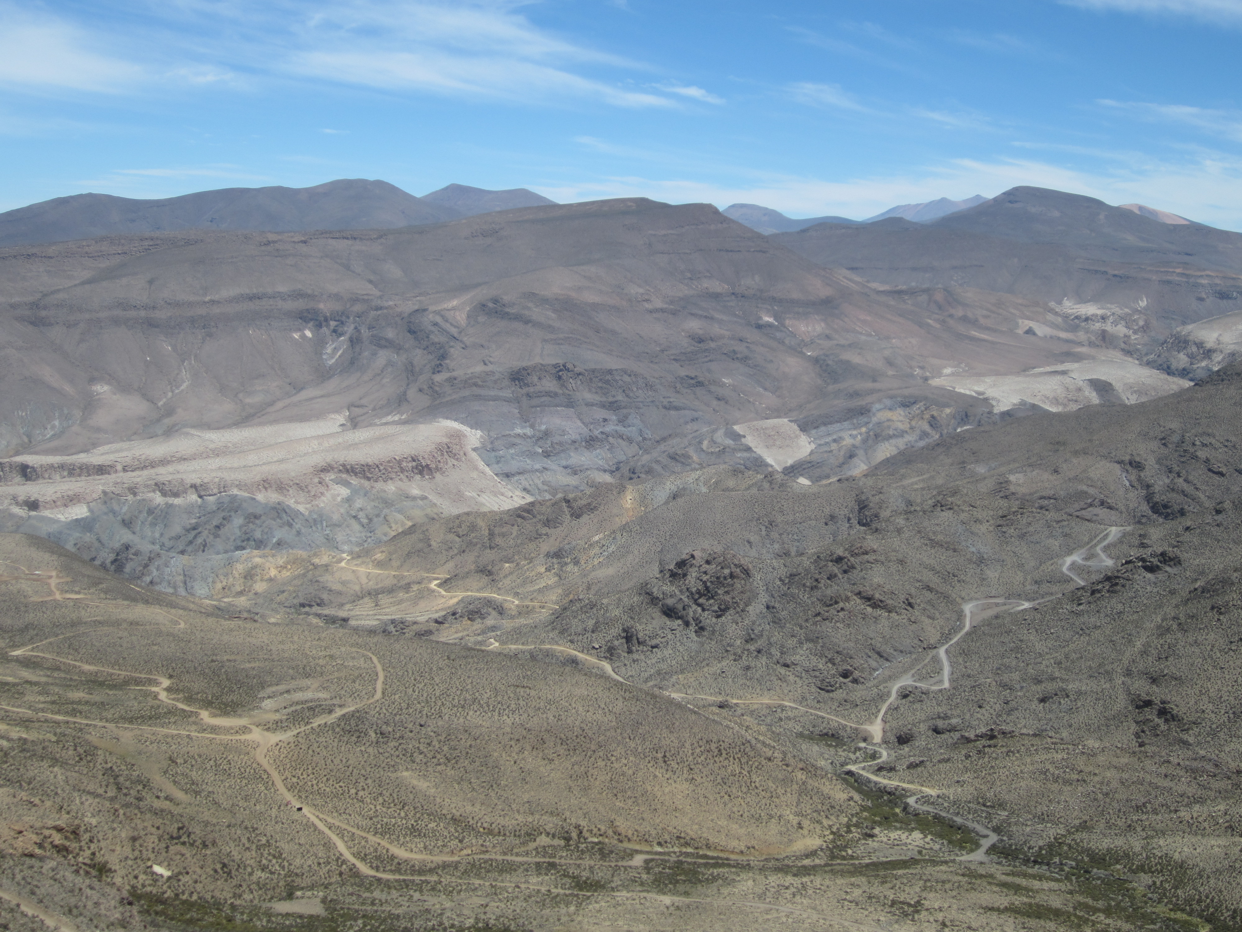 Vista general de Paguanta (Norte de Chile)